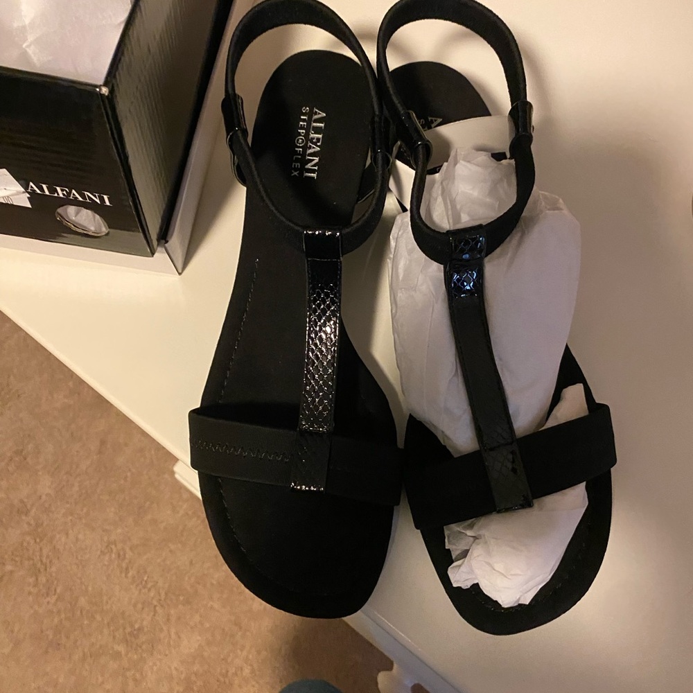BNWT never Worn Black Sandal Wedge